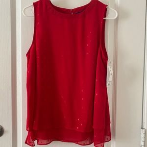 NWT APT. 9 Tango Red Blouse Sz. M